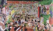 James Ensor christ s triumphant entry into brussels in 1889 oil painting